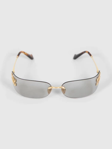 Miu Miu Logo Shield Sunglasses