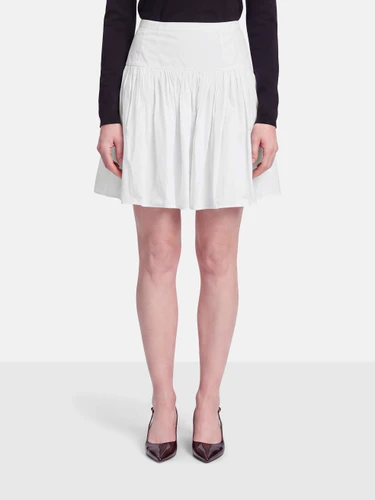 Dolce & Gabbana White Flared Mini Skirt