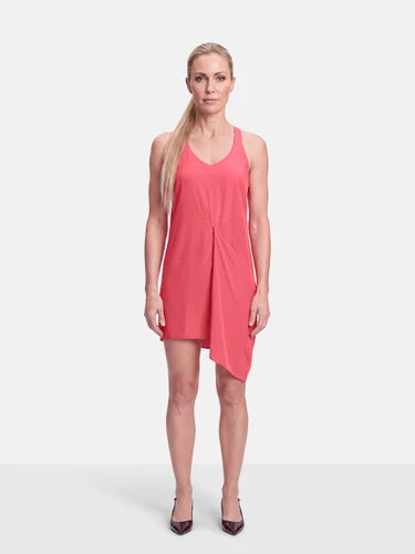Acne Studios Pink Draped Sleeveless Dress