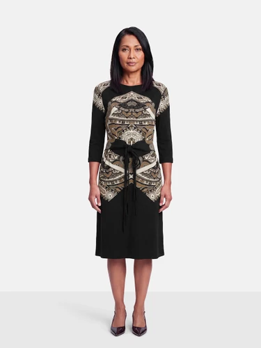 Etro Abstract Pattern Belted Dress