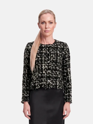Iro Black & White Wool Tweed Jacket