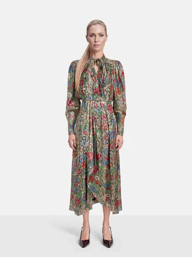 Isabel Marant Floral Metallic Maxi Nalisma Dress