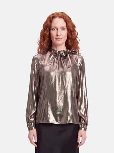 Ralph & Russo Metallic Bronze Blouse