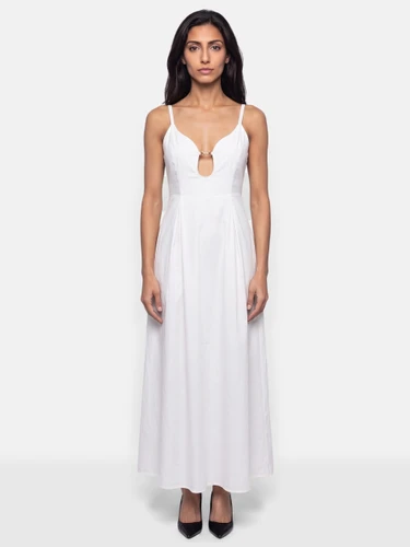 Cult Gaia White Ellaria Midi Dress
