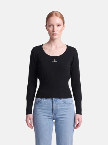 Vivienne Westwood Black Orb Knit Jumper