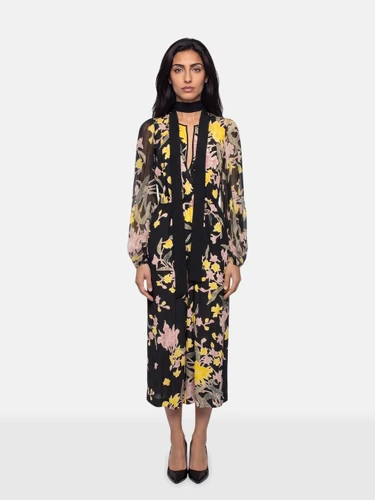 Diane Von Furstenberg Floral Silk Delphi Jumpsuit