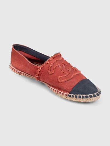 Chanel Brock Red CC Espadrilles