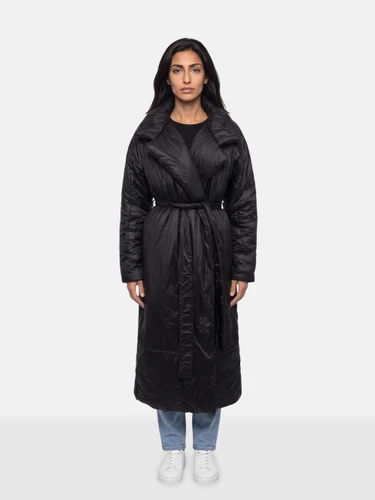 Norma Kamali Black Sleeping Bag Coat