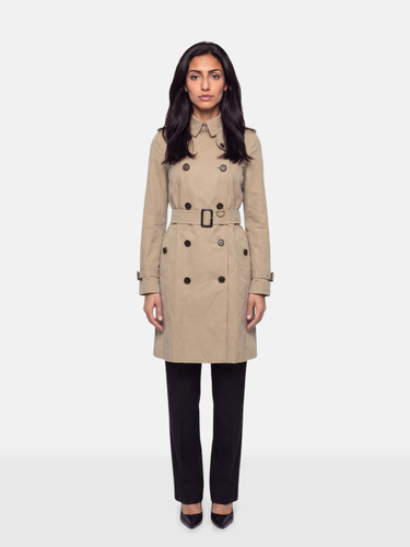 Burberry Beige Long Belted Trench Coat