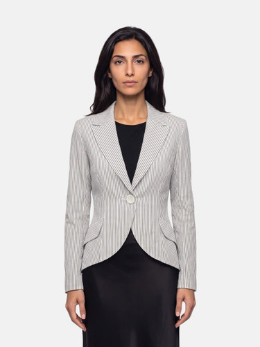 Smythe Blue Striped Blazer