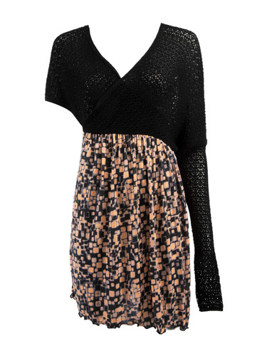 Missoni M Missoni Single Sleeved Dress with Patterned Skirt Missoni M Missoni Single Sleeved Dress with Patterned Skirt