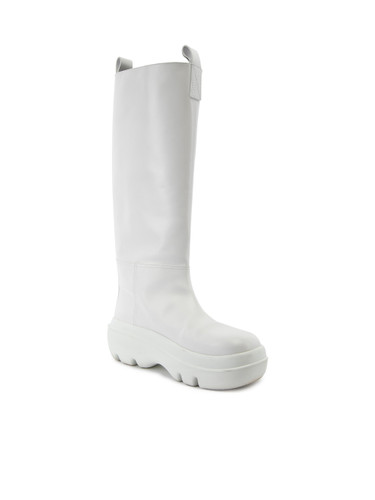 Proenza Schouler Storm White Knee High Leather Boots