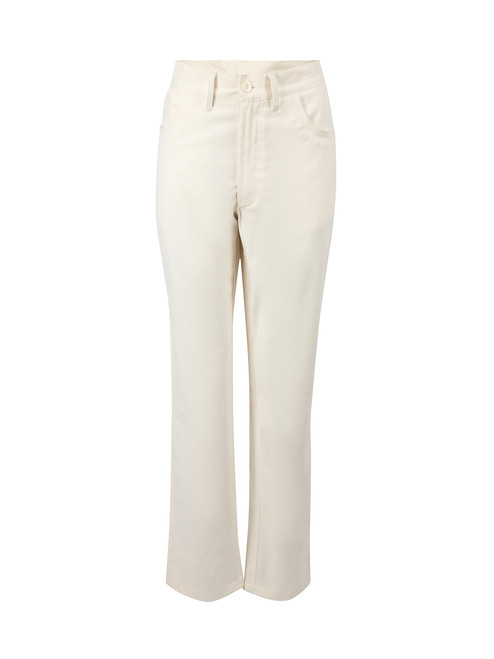 Sanne Cream Wool Straight Leg Trousers