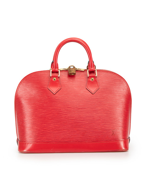 Louis Vuitton, Bags, Louis Vuitton Alma Pm In Red Epi