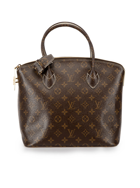 Second Hand Louis Vuitton 2011 Brown Leather Monogram Fetish Lockit Handbag