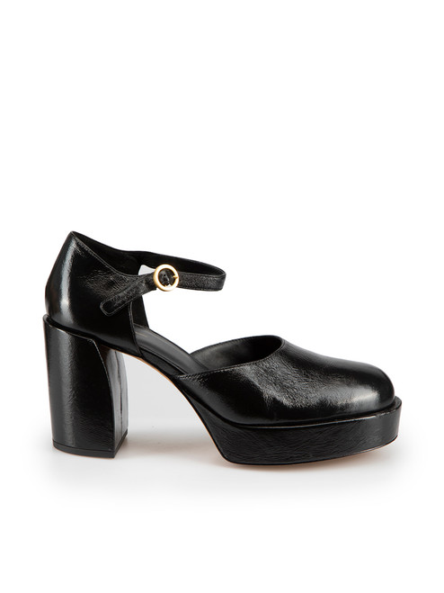 3.1 Phillip Lim Black Patent Leather Naomi Platform Heels