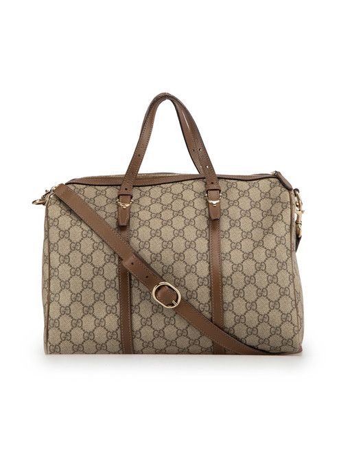 Gucci Brown GG Supreme Nice Boston Handbag