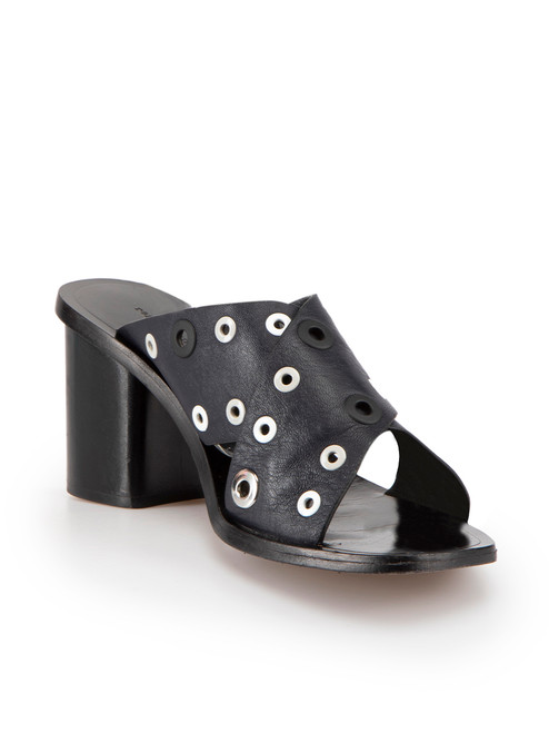 Rag & Bone Black Eyelet Detail Sandals