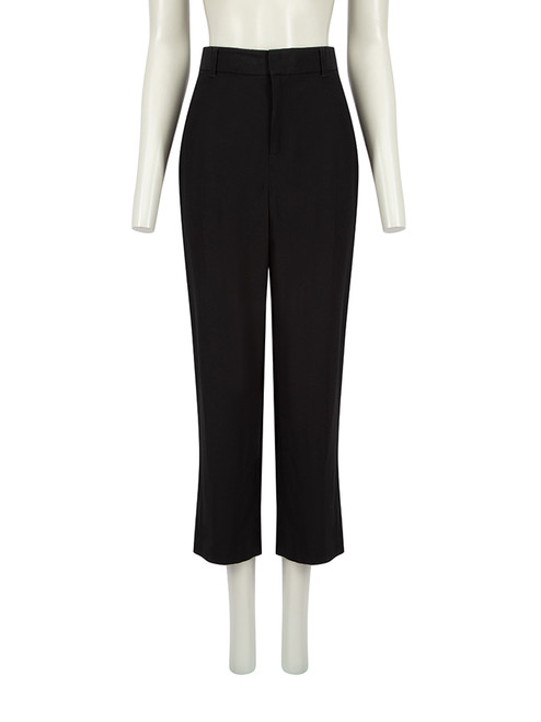 A.P.C. Black Straight-Leg Cropped Trousers
