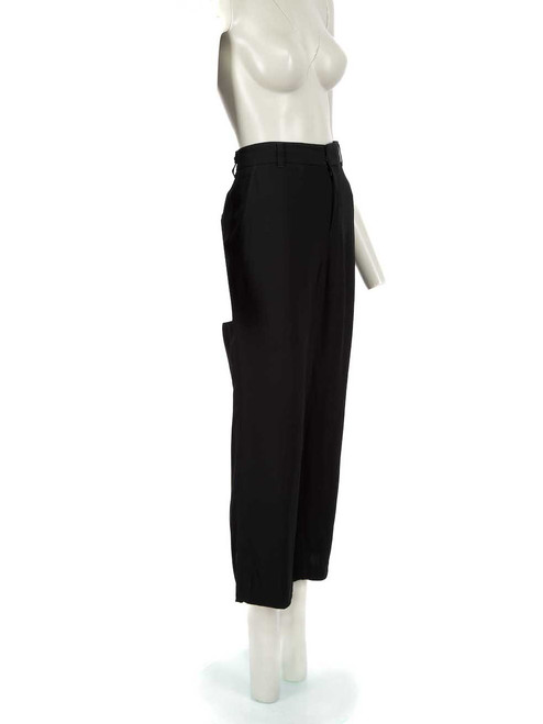 A.P.C. Black Straight-Leg Cropped Trousers