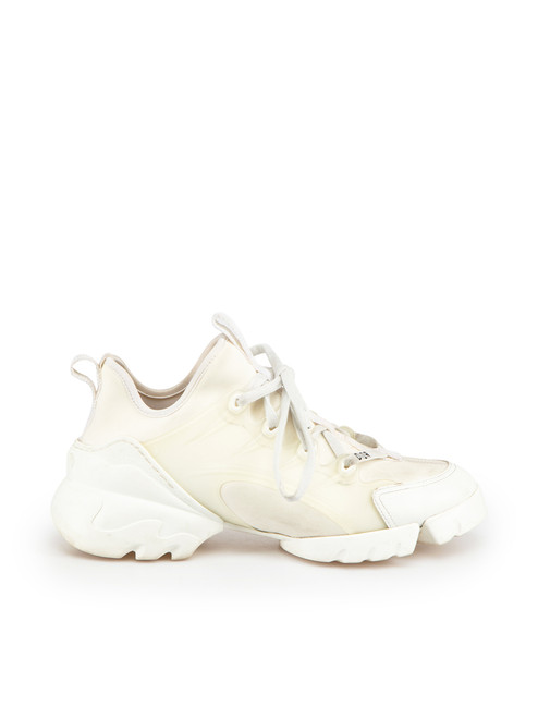 Dior White Chunky Sole D Connect Trainers