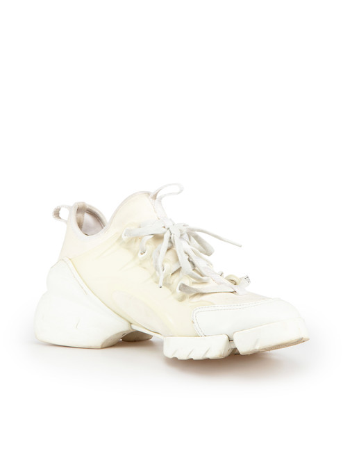 Dior White Chunky Sole D Connect Trainers