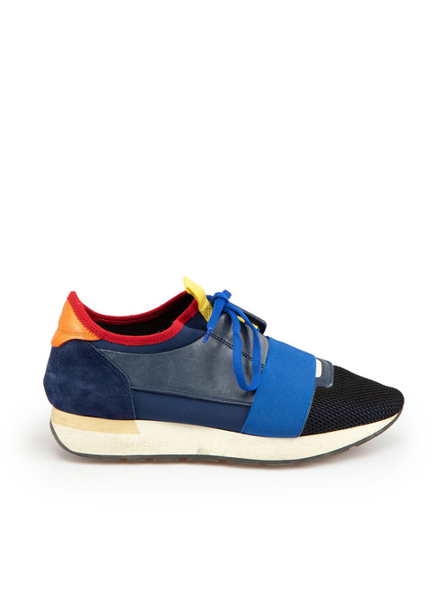 Balenciaga Blue Race Runner Trainers