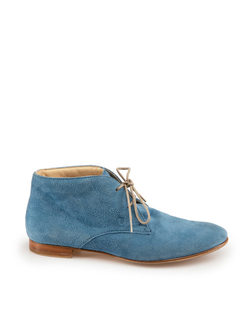 Tod's Blue Suede Desert Boots