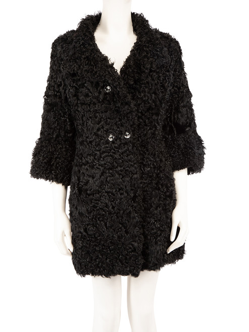 Dolce & Gabbana Black Mid-Length Coat