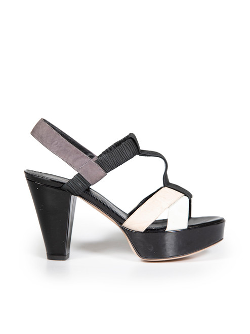 Gianvito Rossi Cross Strap Leather Heeled Sandals