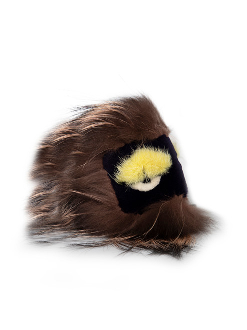 Fendi Brown Fur Bag Bug Charm