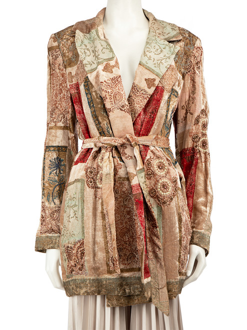 Etro Paisley & Floral Print Velvet Jacket