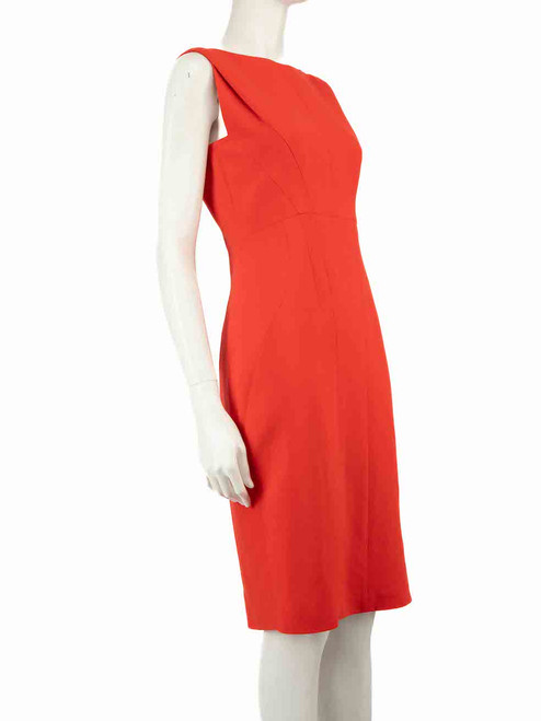 Antonio Berardi Red Side Zipper Detail Dress