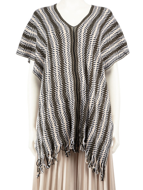 Missoni Striped Knit Thin Poncho