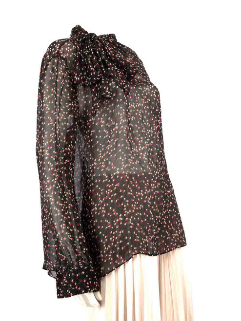 Max Mara S' Max Mara Star Print See Through Blouse