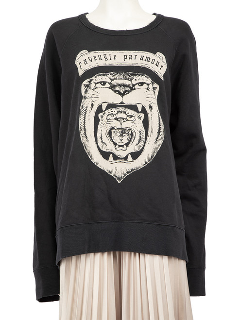 Gucci Black L’aveugle par Amour Tiger Jumper