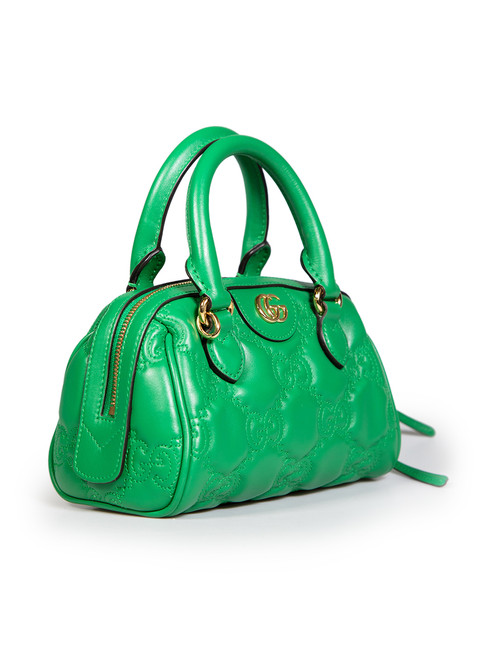 Gucci Green Calfskin Matelassé Quilted Bag