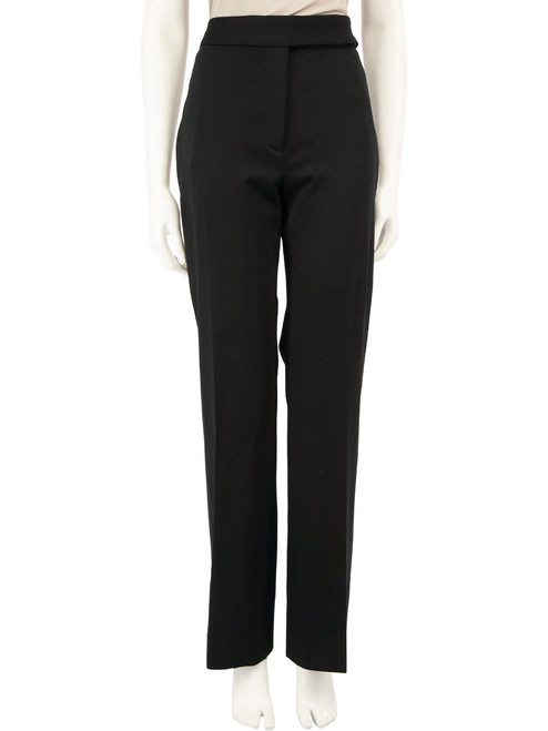 Victoria Beckham Black High Rise Trousers