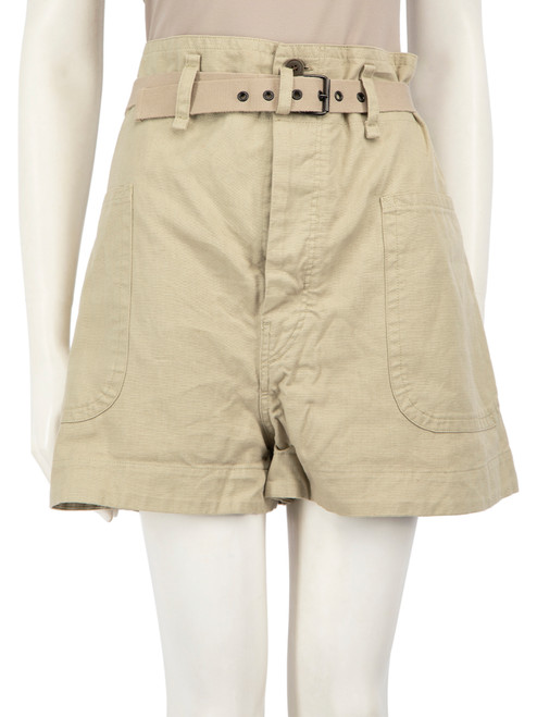 Isabel Marant Isabel Marant Étolie Khaki Belted Cargo Shorts