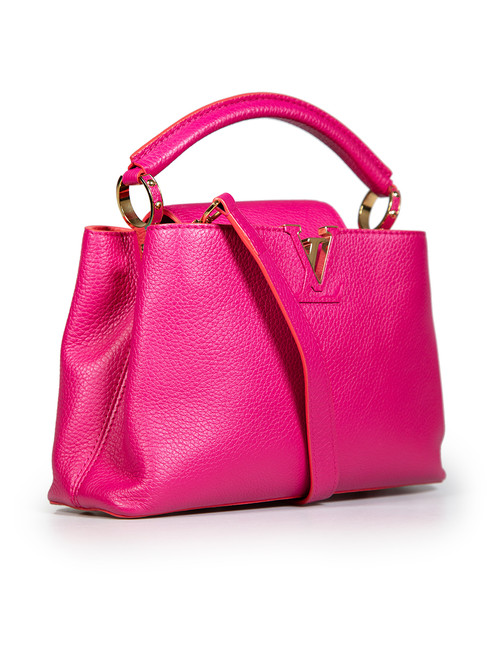 Louis Vuitton 2015 Pink Leather Capucines BB Bag