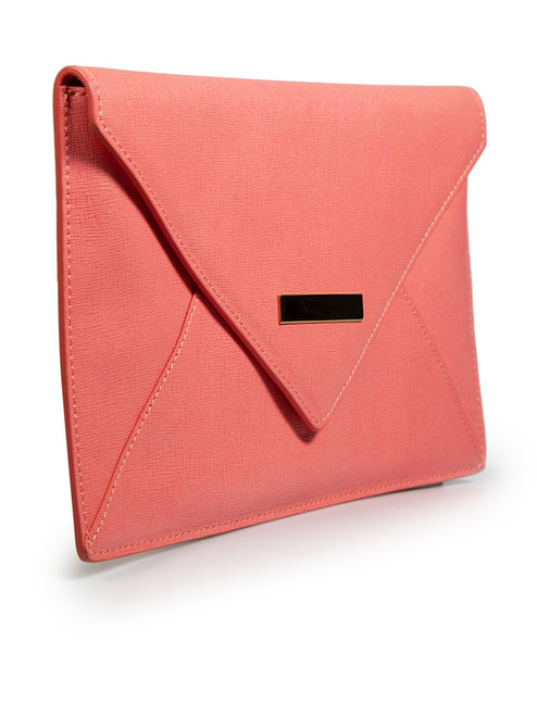 Vivienne Westwood Pink Leather Envelope Clutch