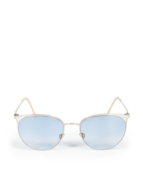 Mykita Silver Round Frame Sunglasses