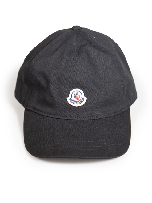 Moncler Black Logo Cap