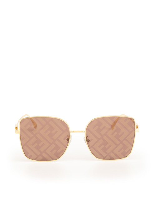 Fendi SS24 Brown Mirror Zucca Sunglasses