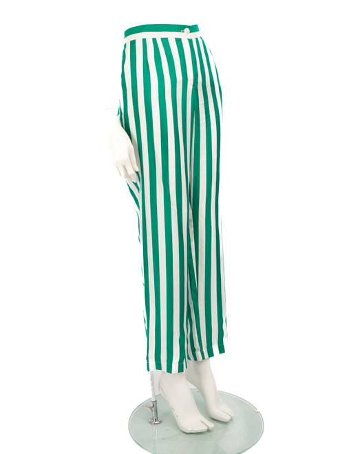 Dolce & Gabbana Silk Striped Trousers