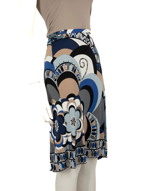 Emilio Pucci Abstract Pattern Knee Length Skirt