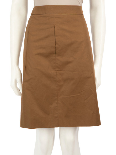 Saint Laurent Vintage Brown Knee Length Skirt