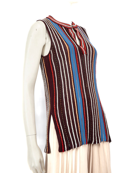 Missoni M Missoni Striped Sleeveless Knit Top