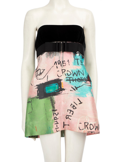 Valentino Garavani Abstract Graphic Print Dress