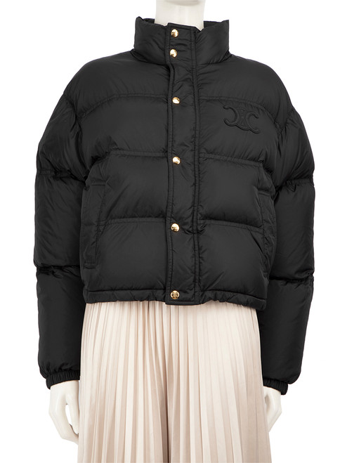 ジャケット CELINE CROPPED JACKET Women's Cropped chelsea jacket in lacquered tweed | CELINE | 24S
